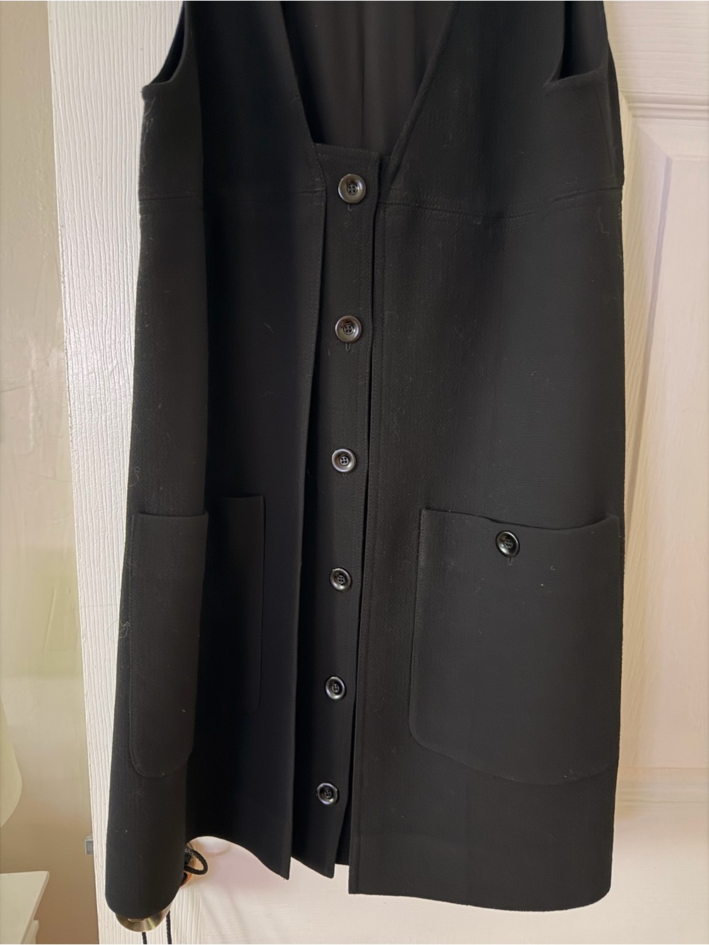 Chloé Black Wool Button Front Pinafore Runway Collection Jumper - Picture 6 of 11